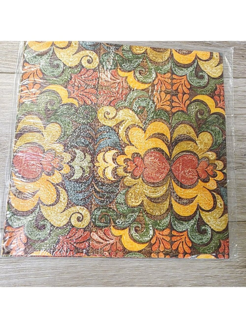 Vtg Marcel Schurman Art Nouveau Multicolor Gift Wrapping Paper Scrapbook Crafts